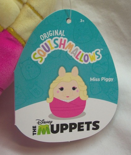 SQUISHMALLOWS Jim Henson The Muppets MISS PIGGY 9" Plush Stuffed Toy NEW - Picture 3 of 4