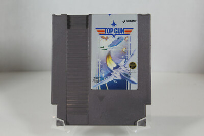 Top Gun - NES - 1987 - LOOSE W PLASTIC SLEEVE - Cleaned & Tested - USED