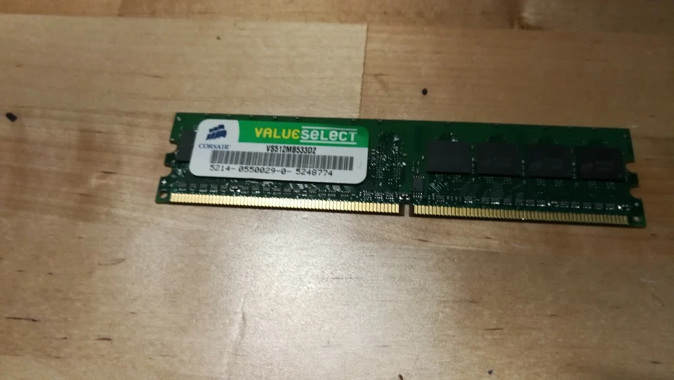 CORSAIR VS512MB533D2 512MB Memory RAM PC2-4200 FREE SHIPPING. - Image 3 of 4