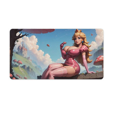 Peach Princess Keyboard Mice Mat Desk Pad Game Playmat 40x75cm