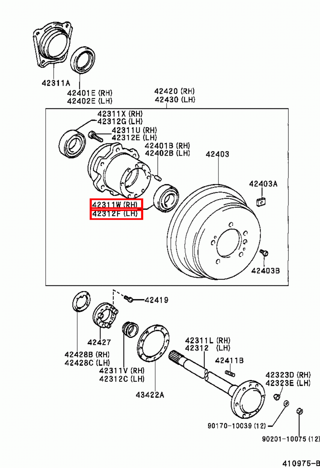 Genuine LandCruiser VDJ79 VDJ78 VDJ76 PZJ77 Rear Wheel Hub Outer
