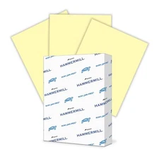 Hammermill Colors 8.5x11 24lb Canary Yellow Copy Paper 500 Sheets Recycled