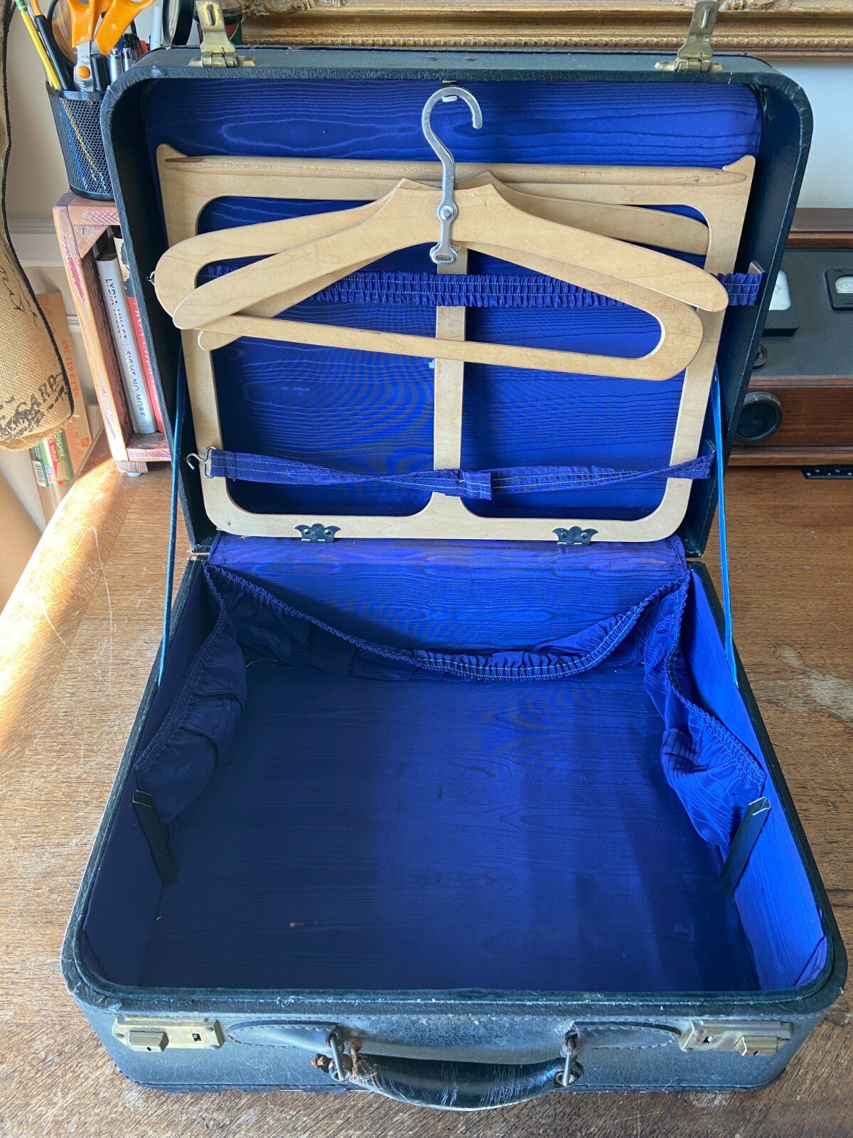 Vintage 1930's Lingerie Suitcase w/Original Wood Hangers! eBay