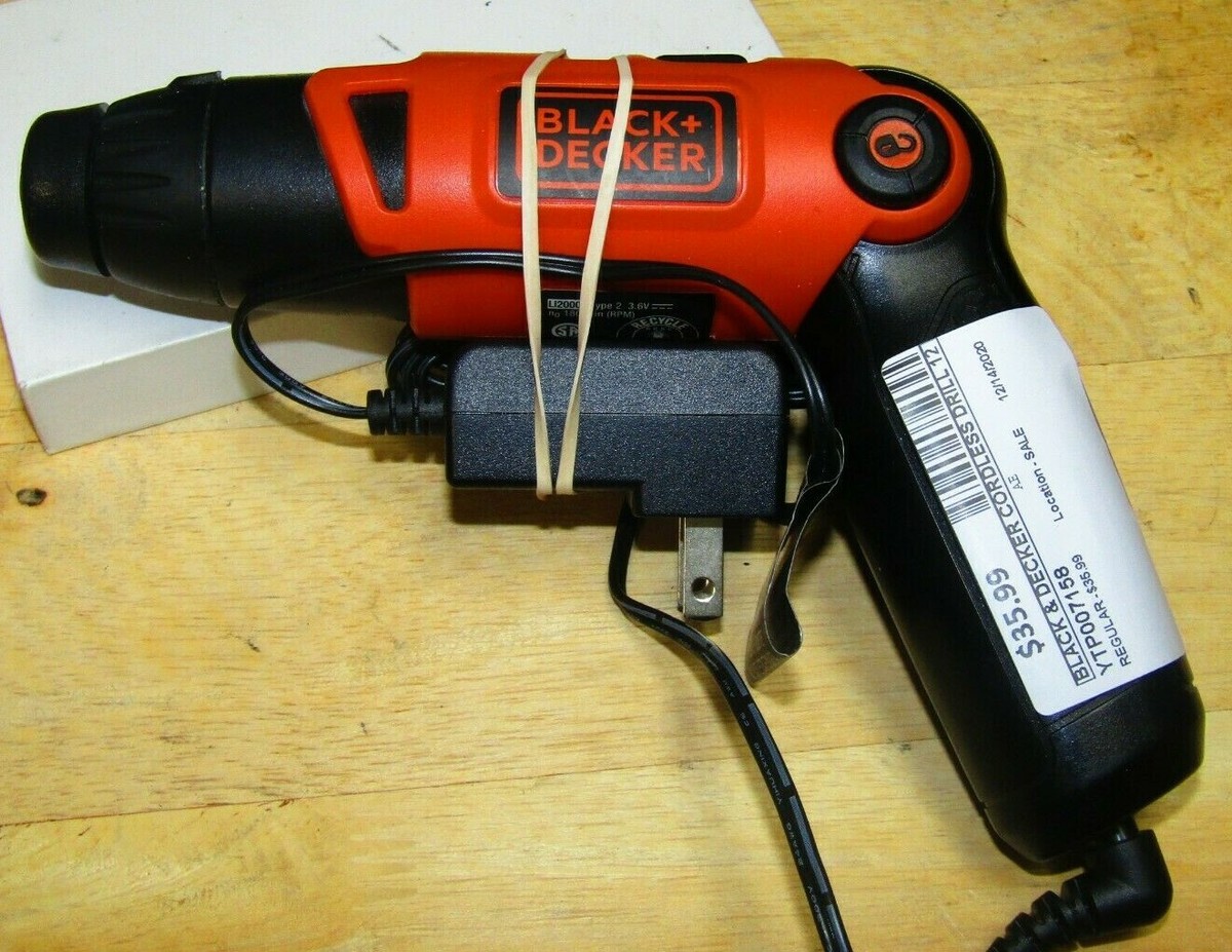 BLACK AND DECKER LI2000 POSITION RECHARGEABLE SCREWDRIVER