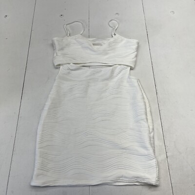 Shein White Ribbed Open Center Sleeveless Bodycon Midi Dress Womens Size Large | eBay Shein White Ribbed Open Center Sleeveless Bodycon Midi Dress Womens Size Large | eBay