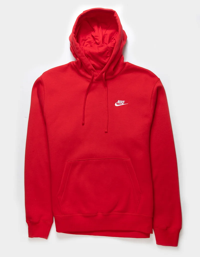 Nike Sportswear Club Fleece Pullover Hoodie in University Red Size XL  