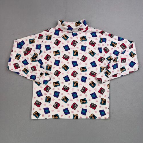 Vintage Disney Shirt Kids XL Single Stitch Turtleneck Pocahontas Meeko Y2K 90s