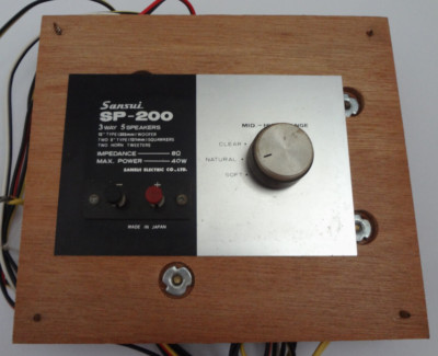 SANSUI SP-200 SPEAKER TERMINAL BACK PANEL CROSSOVER WIRING KNOB VINTAGE OEM