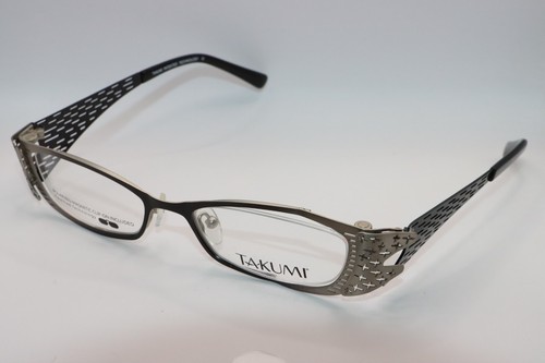 TAKUMI T9746 BLACK GREY GRADIENT AUTHENTIC DESIGNER EYEGLASSES 50-17