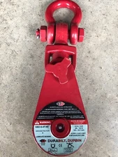 DURABILT DURBIN 4 TON SNATCH BLOCK WITH SHACKLE & 4″ DIAMETER SHEAVE SBD-S-4T-4S