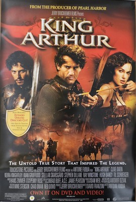 Clive Owen Stars in the epic KING ARTHUR 26 x 40  DVD movie poster