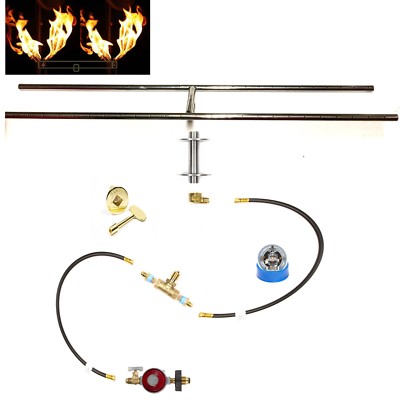 H20ITCK+: IN-TABLE DIY GAS FIRE PIT KIT & 20'' LIFETIME WARRANTED 316 BURNER