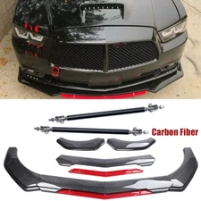 Front Bumper Lip Spoiler Splitter Carbon Fiber For Dodge Charger 2006-2014