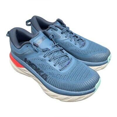 Hoka One Bondi Teal Outer Space Road Running Race Shoes Men 8 2E Wide Hoka Bondi 8 - Real Teal - Shadow – Fit2Run main image 4