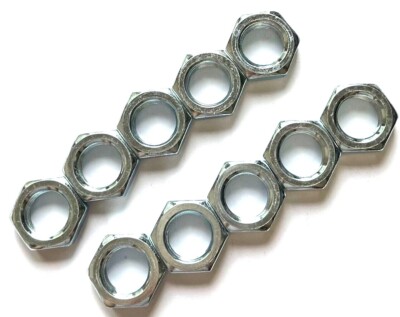 5/8-18 UNC THIN HEX JAM NUTS - ZINC COATED - STEEL - 10 PIECES