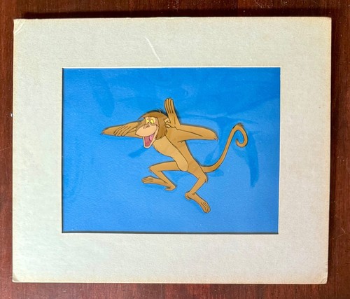 original 1967 JUNGLE BOOK walt disney production MONKEY CEL - Picture 2 of 3