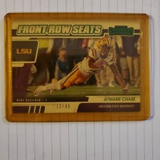 Jamarr Chase Rookie Card Front Row Seats Green Parrelel Numberd To 49