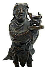 VERY OLD CHINESE BRONZE FIGURE POSSIBLY MING / 18thC VERY RARE INFOWELCOME L@@K