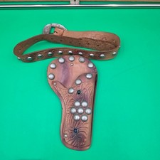 Vintage RARE Texas Ranger Cap Gun Belt and Holster No. 141 Texan of Yoakum