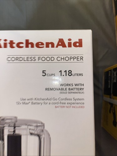 KitchenAid Cordless Food Chopper Black Matte, 5-Cup Sealed TOOL ONLY NO BATTERY - Picture 2 of 2