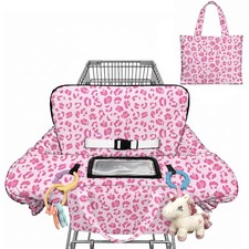 gdhiybf Leopard Print Shopping Cart Cover for Baby Portable High Chair Covers...