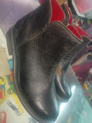 Bed Stu Ankle Boots Women’s 7.5 Shoes Charcoal Leather Distressed Zip - Image 1 of 4