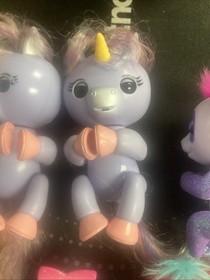 WowWee Fingerlings Unicorn, Monkey, Dragon , dolphin, Panda Lot Of 6