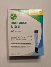 OneTouch Ultra Blue Test Strips - 60 Test Strips - Exp: 01/2027