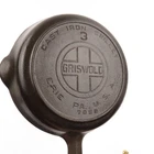 Antique Griswold 709B Large Block Logo #3 Cast Iron Skillet with Heat Ring