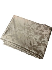 Damask Tablecloth 141x74 Beige Gold Large Rectangle Elegant Dining