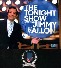 Jimmy Fallon Signed The Tonight Show Late Night Host 8x10 Photo BAS COA