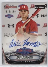 2017 Bowman Draft Under Armour All-America Game 11/199 Alek Thomas Auto a8r
