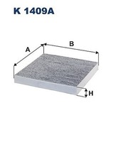 Filtron K 1409A Filter, Innenraumluft FüR Hyundai, KIA