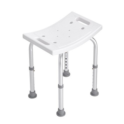 Adaptive Shower Stool 158.8kg Capacity with Built-in Handle Support