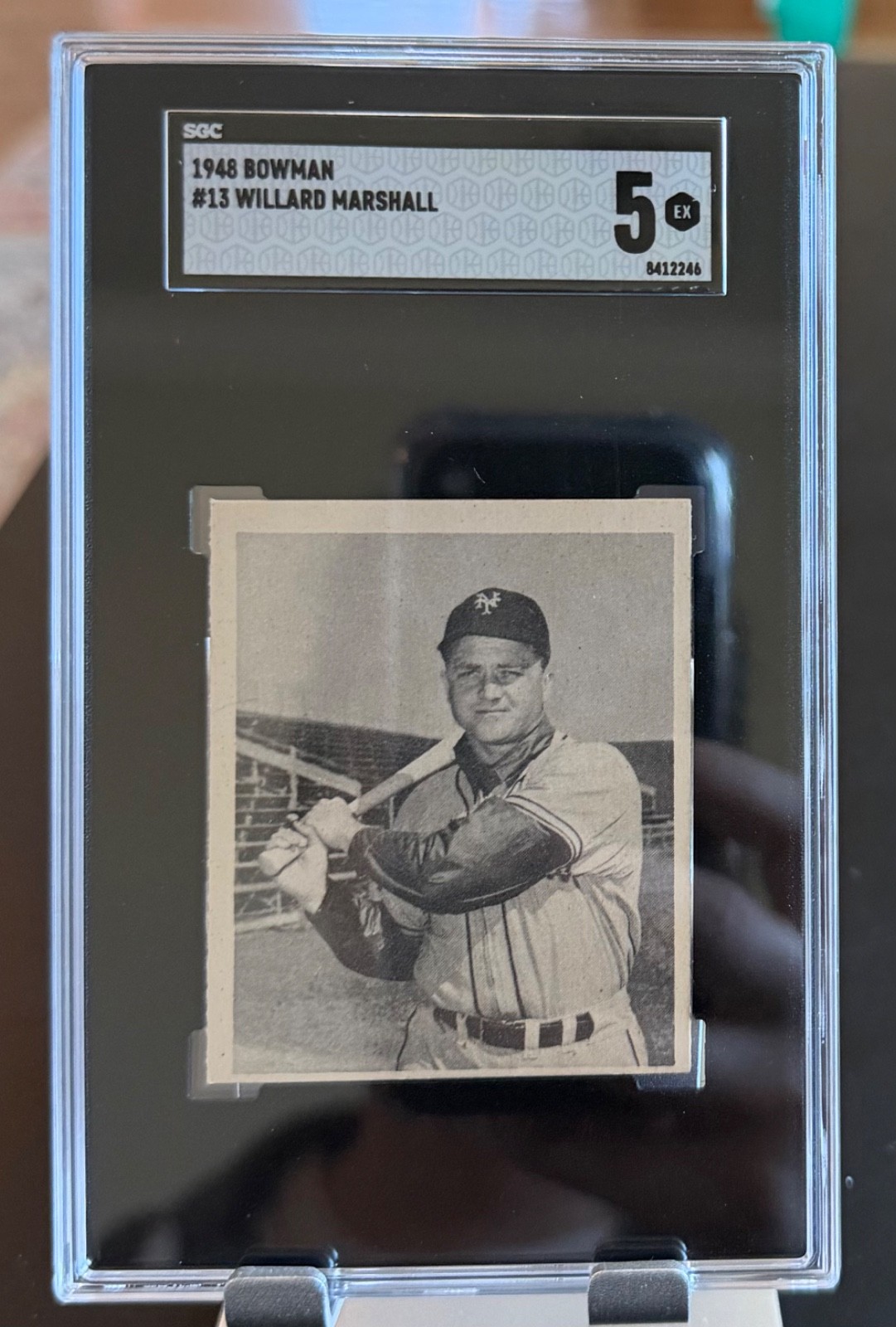 1948 Bowman #13 Willard Marshall SGC 5