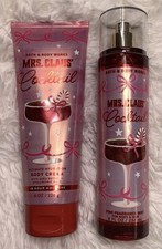 Bath  Body Works MRS. CLAUS COCKTAIL FRAGRANCE MIST, CREAM SET