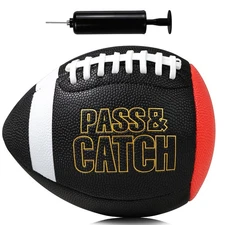 PassCatch Training Football, Youth Football Size 7 Ages 5-14, Enhance Solo Pa...