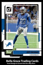 2022 Panini Donruss Jeff Okudah #92 Detroit Lions