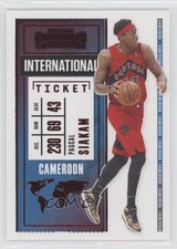 2020-21 Panini Contenders International Ticket Red Pascal Siakam #9 0rt6