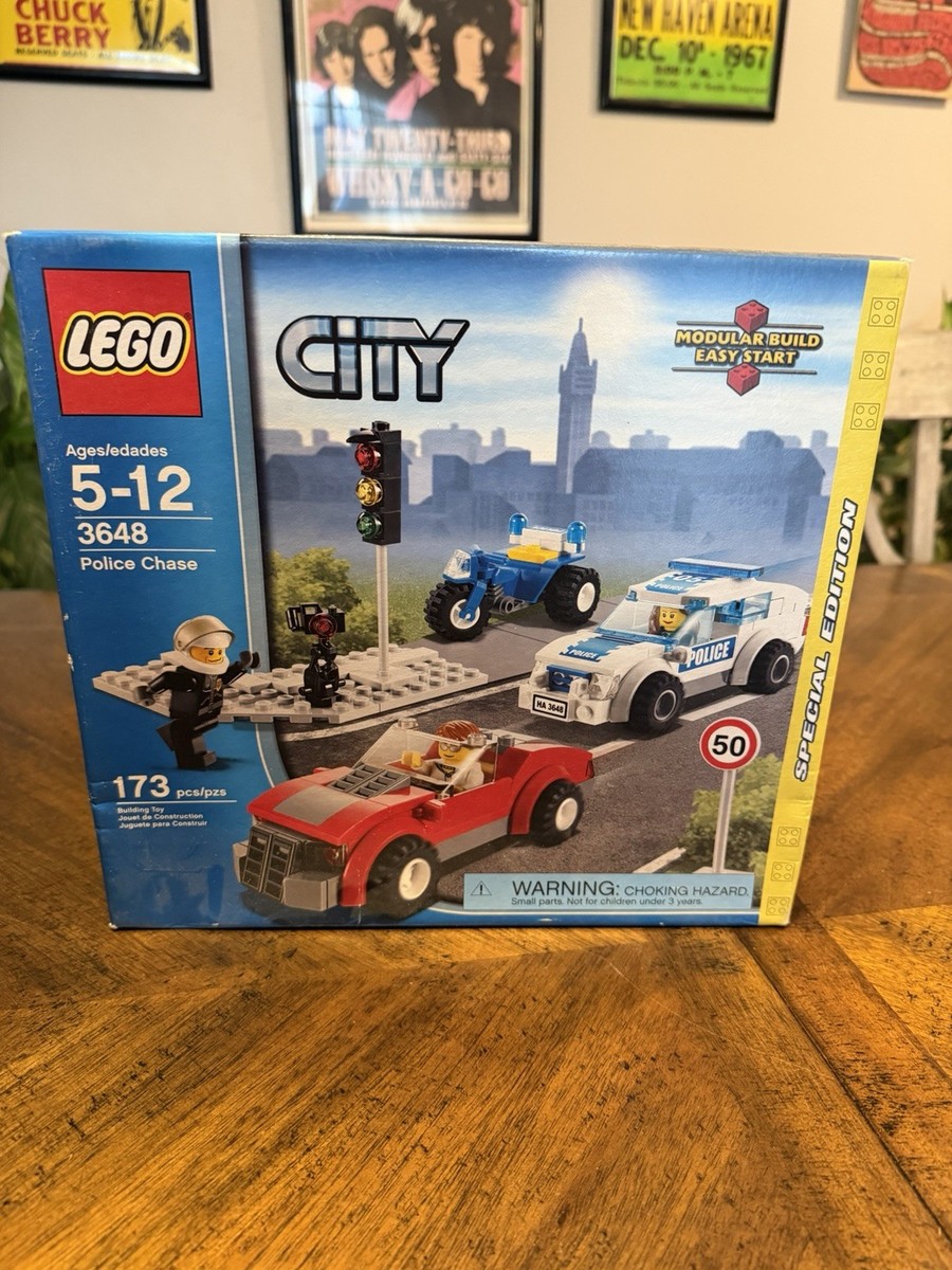LEGO City 3648 Police Chase NEW! Squad Car Red Convertible ATV
