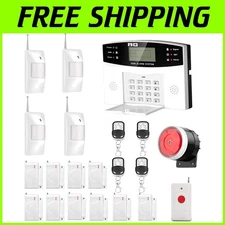 Comprehensive 4G GSM Motion Detector Alarm System - Real-Time Alerts Included