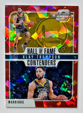 Klay Thompson 2018-19 Contenders Optic Hall of Fame RED CRACKED ICE PRIZMS #16