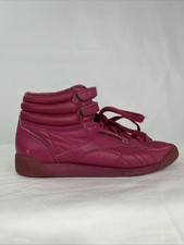 Reebok Vintage 1990's Hi Top Shoe Sneaker, Pink Womens Size 6.5