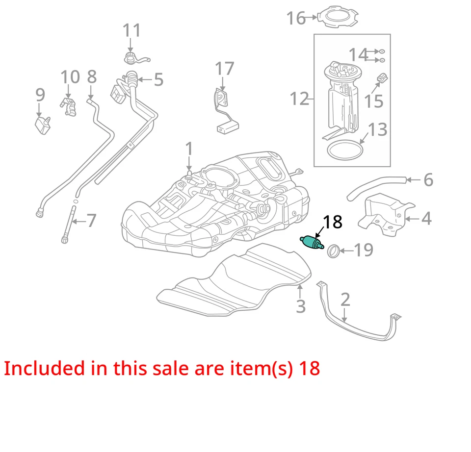 GM FILTRO COMBUSTIBLE (B) 25319686 NUEVO OEM 25319686 Foto 2 de 3