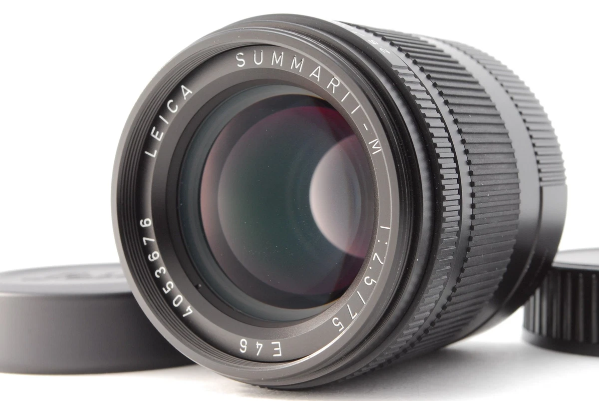 Leica SUMMARIT-M 75mm Focal Camera Lenses f/2.5 Maximum Aperture