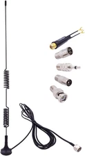 Universal FM Antenna Magnetic Base 75 Ohm Screw F Male Plug with PAL BNC 3.5Mm &