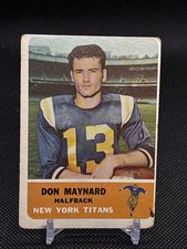 1962 Fleer - Don Maynard #59 New York Titans Half Back