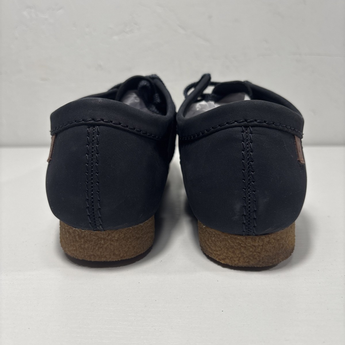 Clarks Shacre II Run Men's Sz 10m Shoes Moccasin Navy Nubuck