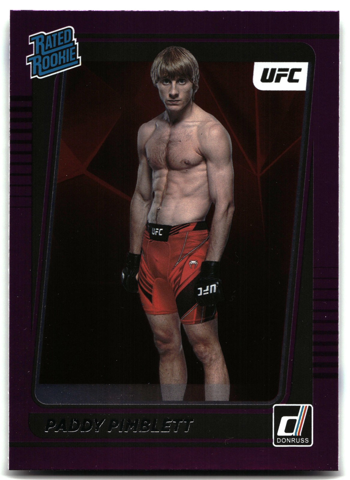 2022 Donruss UFC #207 Paddy Pimblett Purple Flood
