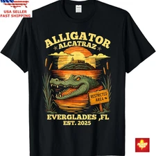 Funny Meme Florida Everglades Men Women Alligator Alcatraz T-Shirt